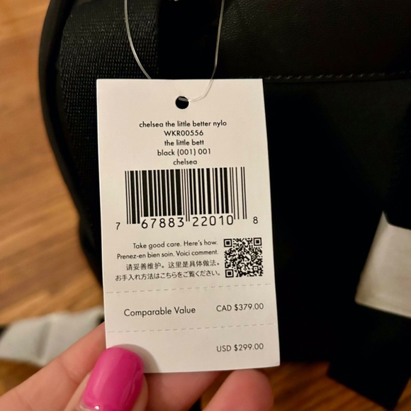 Kate Spade New York Chelsea Medium Nylon Backpack, Black - Picture 4 of 5